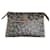 Yves Saint Laurent Pochette en toile texturée Vintage Saint Laurent Gris Beige  - vue 1
