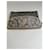 Yves Saint Laurent Pochette en toile texturée Vintage Saint Laurent Gris Beige  - vue 7