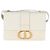 Borsa a patta 30 Montaigne in vitello liscio bianco Christian Dior