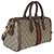 Borsa Boston Ophidia Medium in tela GG Supreme monogramma beige Gucci Web Marrone - vista 4