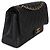 Timeless Borsa Chanel Black Quilted Caviar Jumbo Double Flap Nero - vista 4