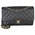 Timeless Borsa Chanel Black Quilted Caviar Jumbo Double Flap Nero - vista 8