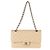 Timeless Borsa Chanel Beige Quilted Caviar Medium Double Flap - vista 5