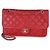 Timeless Borsa Chanel Red Quilted Caviar Medium French Riviera Flap Rosso - vista 8