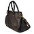 Louis Vuitton Black Monogram Canvas Pallas Tote MM Marrone - vista 3