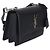 Sac Sunset monogramme moyen en cuir grainé de veau bleu marine Saint Laurent - vue 4