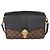 Louis Vuitton Black Damier Ebene Canvas Clapton PM Marrone Nero