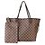 Louis Vuitton Damier Ebene Canvas Neverfull MM Castaño