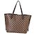 Louis Vuitton Damier Ebene Canvas Neverfull MM Castaño - vista 2