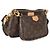 Louis Vuitton Khaki Monogram Canvas Multi Pochette Accessoires Marrone - vista 4