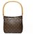 Borsa a Spalla Louis Vuitton Monogram Looping MM Marrone - vista 2