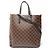 Borsa Tote Louis Vuitton Damier Ebene Belmont NV BB Marrone