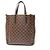 Borsa Tote Louis Vuitton Damier Ebene Belmont NV BB Marrone - vista 2