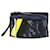 Clutch in nylon blu navy e nero Prada