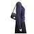 Borsa a tracolla in pelle nera Prada Nero - vista 9