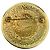 Spilla Round Fantasy Chanel con logo CC placcata in oro (1970-1980) - vista 2