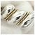 Anello Candy Twist di Tiffany & Co.: Argento Sterling e Oro Giallo - vista 5