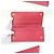 Saffiano Prada Bi-fold Long Wallet aus rosa Leder Pink Metallisch - Ansicht 2