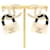 Orecchini Chanel Matelasse Stud Nero Bianco  - vista 1