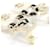 Orecchini Chanel Matelasse Stud Nero Bianco  - vista 3
