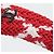 Cerchietto Chanel Matelassé in cotone rosso - vista 6