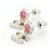Orecchini Ladybug Chanel 2004 Rosso Porpora Bianco sporco  - vista 3