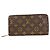 Zippy Wallet Louis Vuitton Braun Fuschia