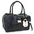 Bolsa Loewe Laura preta de pele e lona Preto