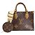 Borsa a Spalla Louis Vuitton OnTheGo PM Monogram Giant Marrone