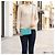 Borsa a tracolla Chanel Boy verde Turchese - vista 2