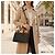 Bolso de Hombro Louis Vuitton On My Side MM Castaño Negro - vista 2