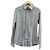 Camicia Armani Jeans azzurra a pois in cotone Bianco Blu