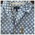 Camicia Armani Jeans azzurra a pois in cotone Bianco Blu - vista 3