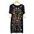 Vestido Roberto Cavalli Class Estampado Mariposas Negro Multicolor