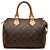 Louis Vuitton Monogram Speedy 25 Mini Boston Bag Marrone