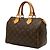 Louis Vuitton Monogram Speedy 25 Mini Boston Bag Marrone - vista 2