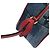 Pochette da spiaggia Louis Vuitton Denim Monogram Rosso Blu - vista 6