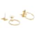 Pendientes Louis Vuitton Bouclédreilles LV Eclipse M00763 Dorado - vista 4
