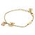 Bracciale Charm Lulugram Louis Vuitton Marrone D'oro