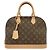 Borsa Louis Vuitton Monogram Alma PM Marrone