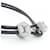 Bracciale Charm Louis Vuitton Monogram Eclipse Nero  - vista 3