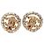 Orecchini a clip Chanel Coco Mark placcati oro D'oro