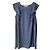 Autre Marque SYM dunkelblaues Sommerkleid mit Rüschen