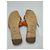 Oran orangefarbene Ledersandalen Hermès * Größe 38 * - Ansicht 7