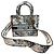 Christian Dior Mini Borsa Lady Dior Toile de Jouy Nero Bianco