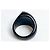 Anello Chanel CC Logo in resina nera Nero - vista 5