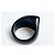Anello Chanel CC Logo in resina nera Nero - vista 6