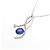 Autre Marque Collana in oro bianco Au750, zaffiro e diamante Blu - vista 3