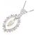 Autre Marque Collana in Zaffiro e Diamante Pt900 Pt850 Argento - vista 3