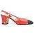 Timeless Chanel Slingback Lederschuhe Rot